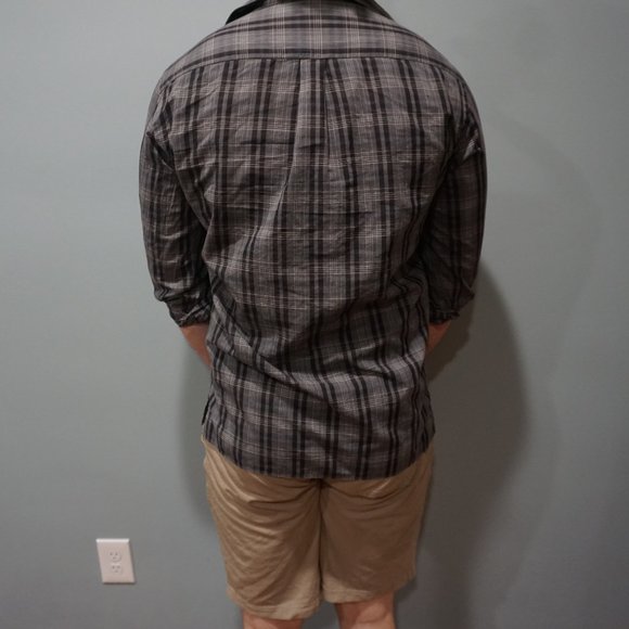 Lightweight Gray Striped Button Down - Picture 2 of 2